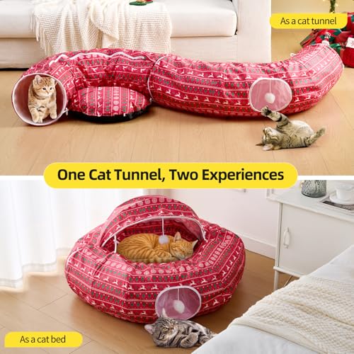 Christmas Tree Cat Tunnel Bed A578