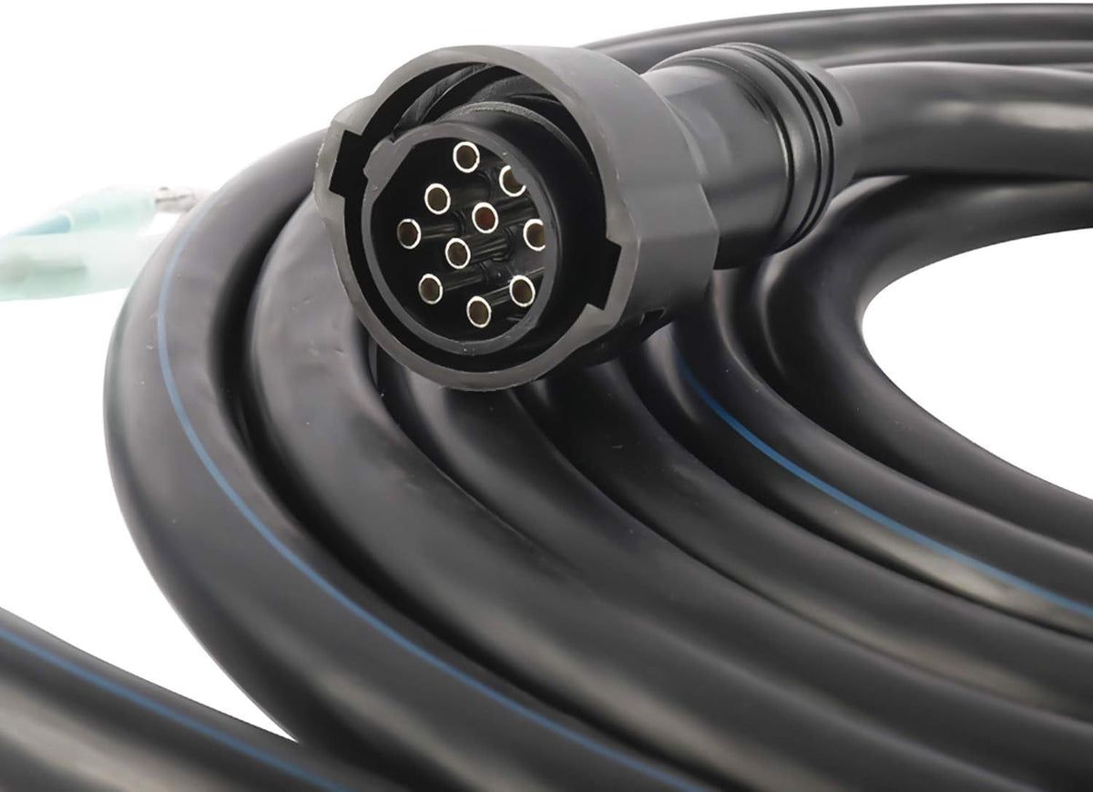 10 Pin 16.4ft Motor Cable Wire Harness for Yamaha Outboard Engine 703 Remote Control Box, Pack of 2 X383