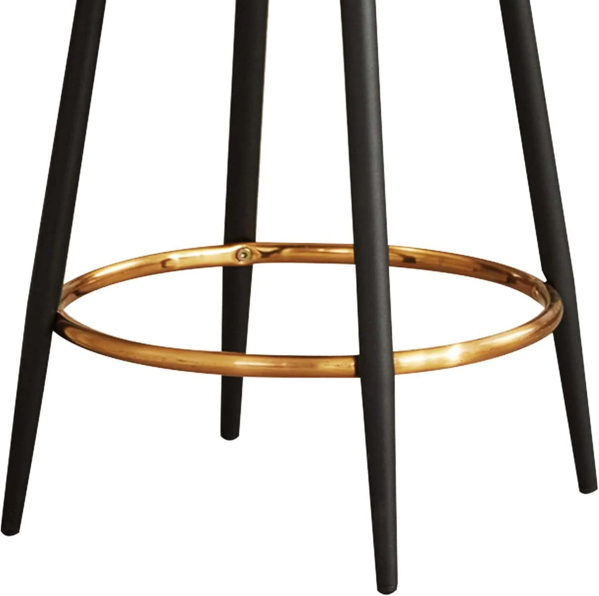 Brown Faux Leather Backless Counter Stools Set of 2 X531659