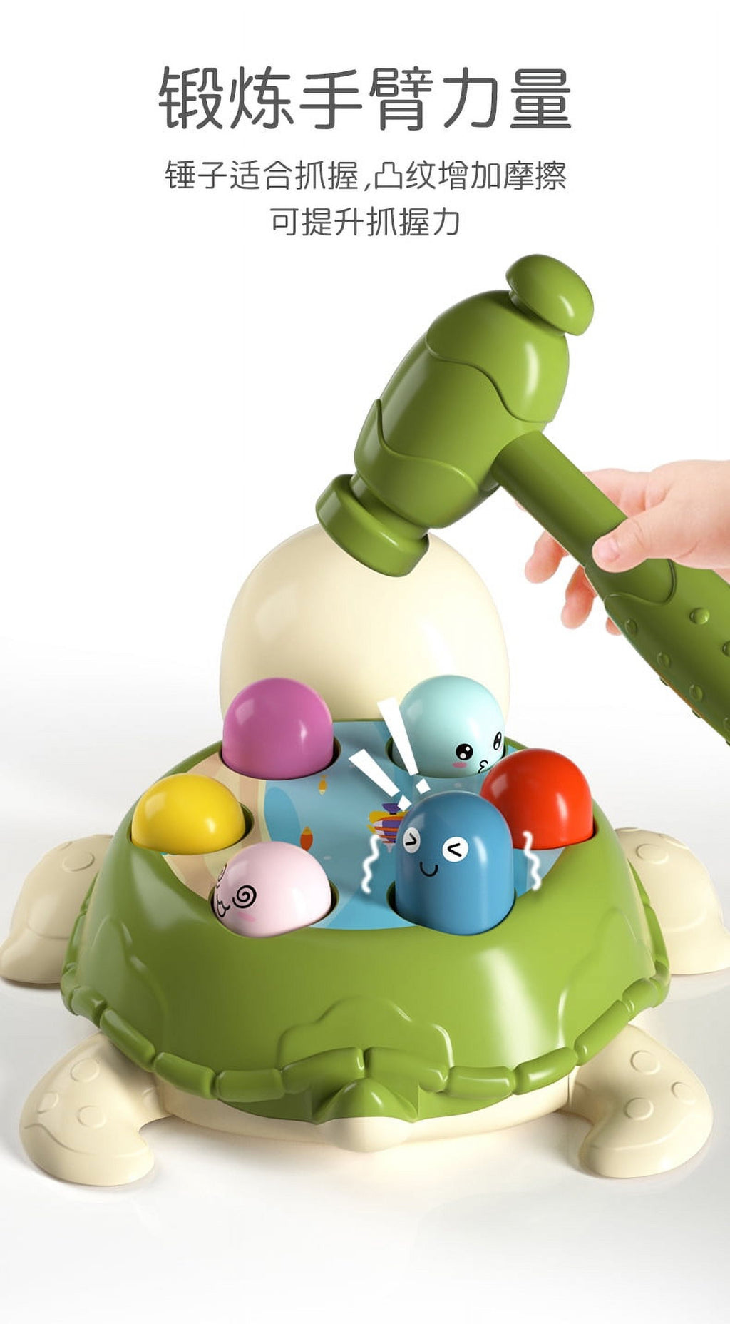 Knocking Toy Whack Tortoise Game Hammer Whacking Toy C989
