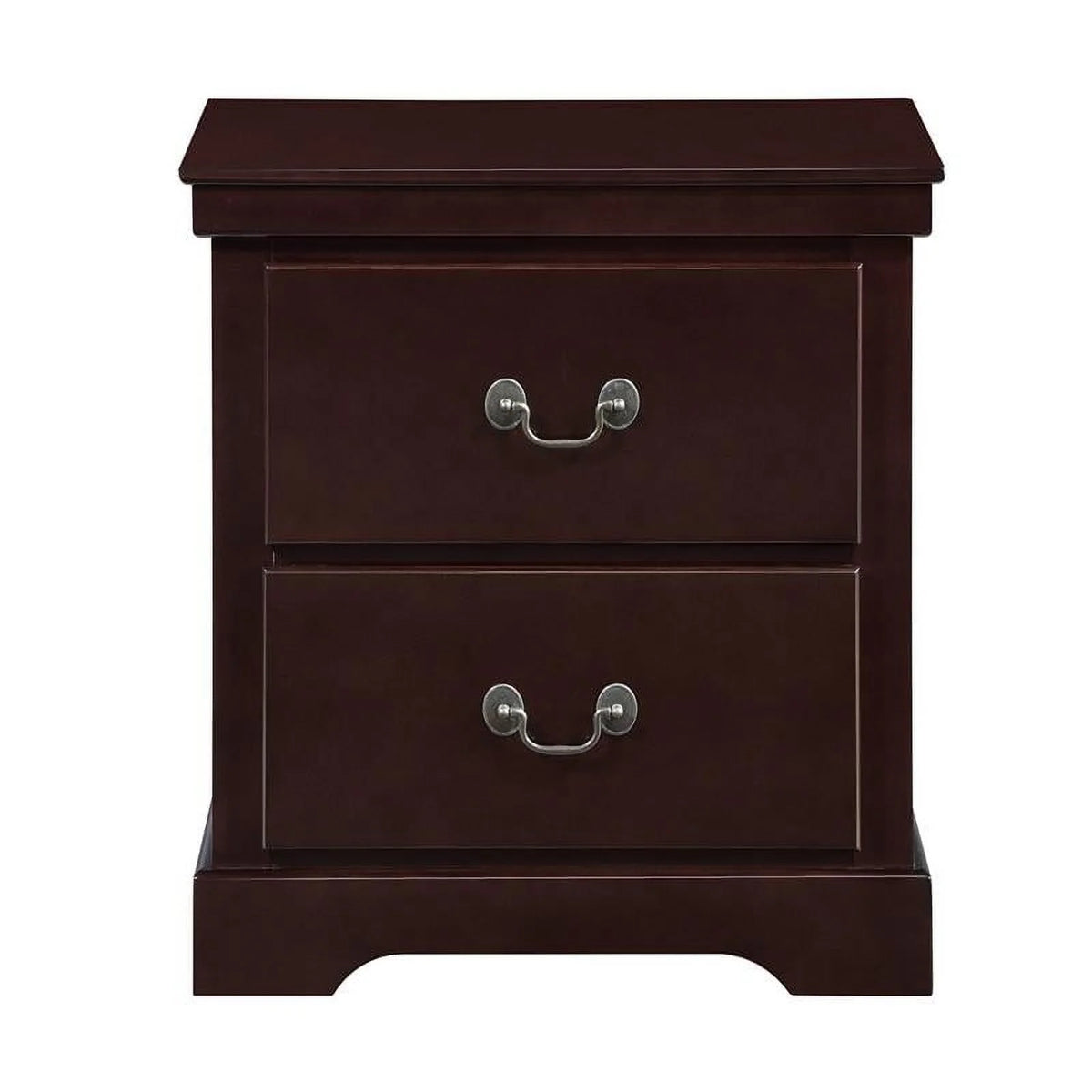 Cherry 2-Drawers Traditional Wood Nightstand H78588