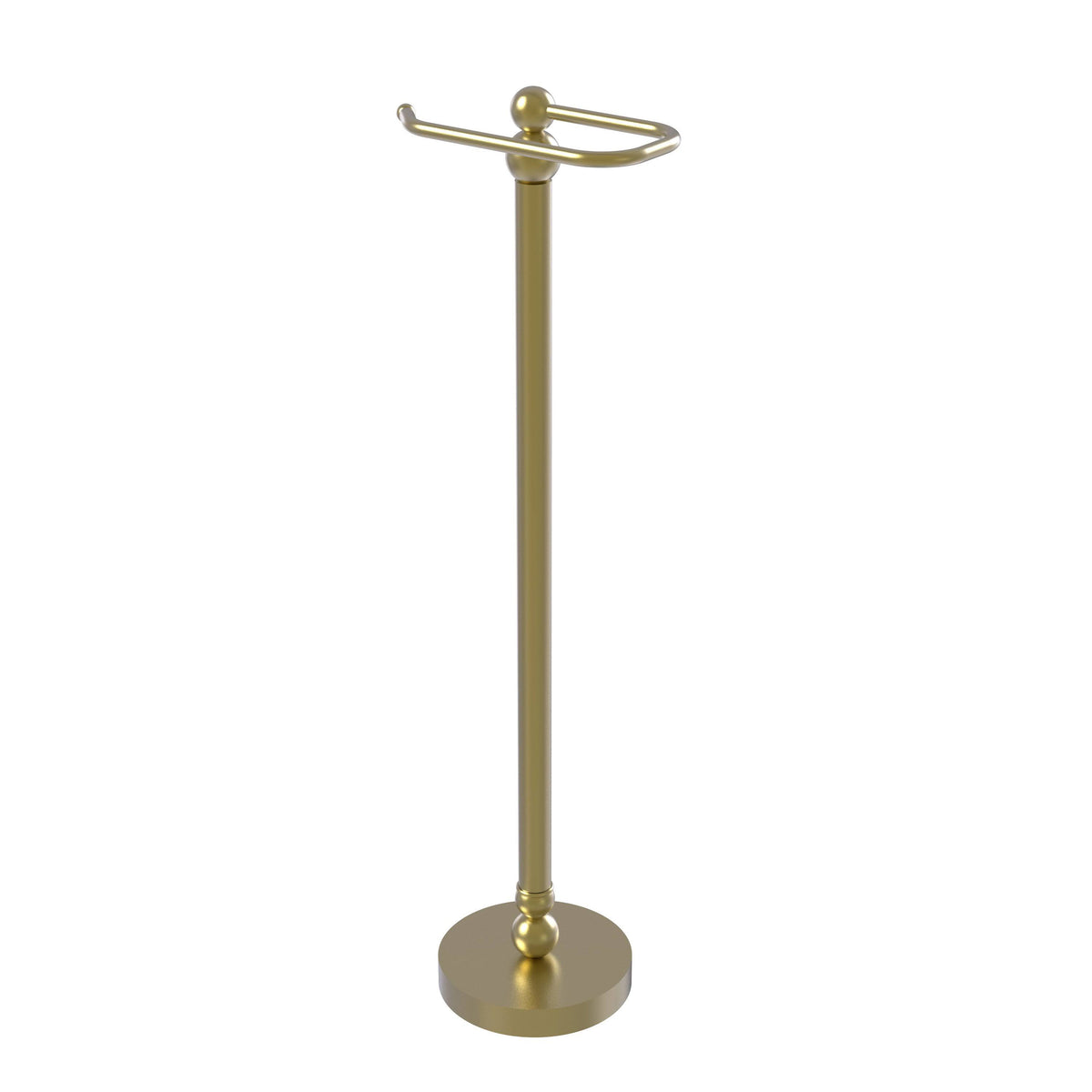 Satin Brass Free Standing Toilet Tissue Stand Q517068