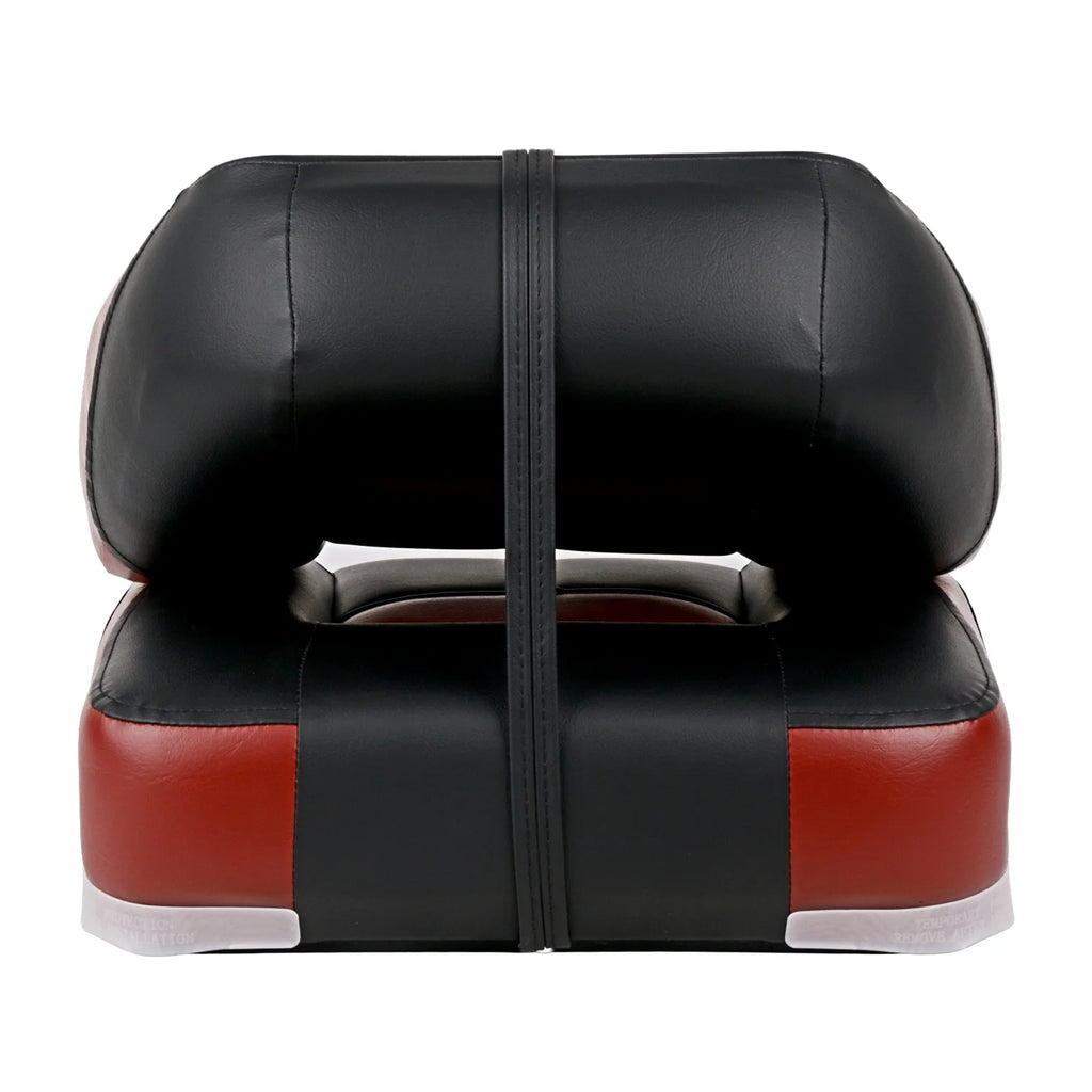 Black/Red Folding Fishing Boat Seat, Set of 2 T582