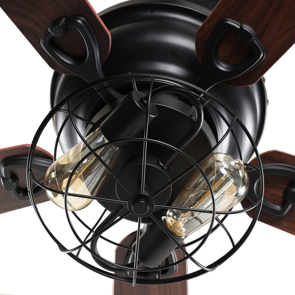 Matte Black Ceiling Fan with Light Kit B11109