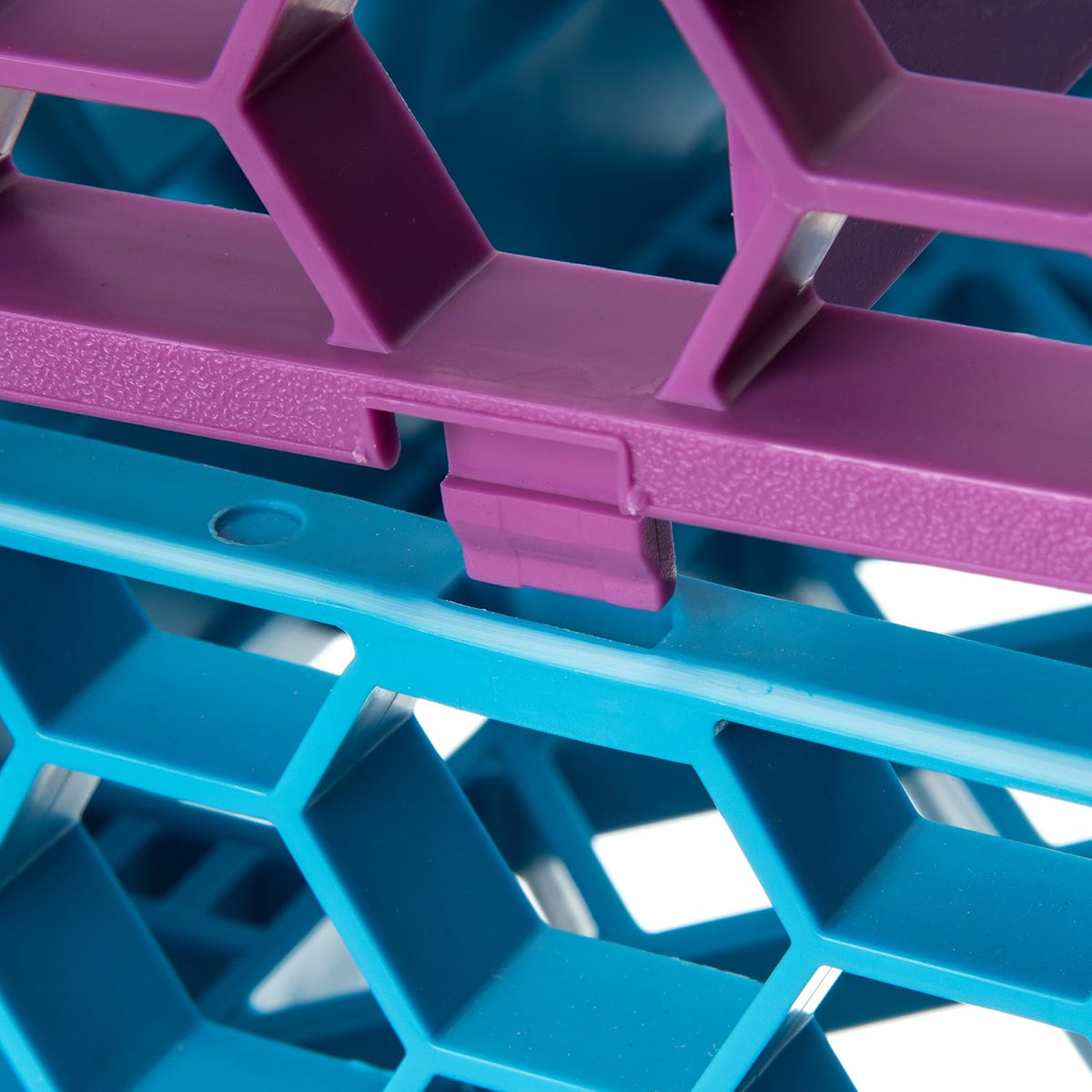 16 Compartment Divided Glass Rack Extender, Lavender, Pack of 2 R7525