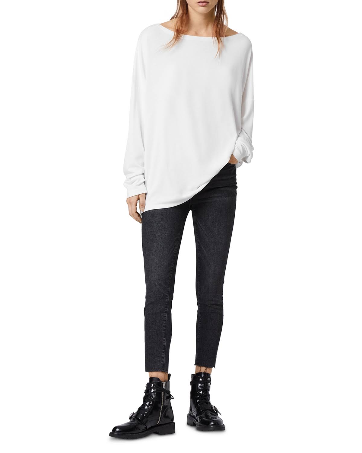 Oversized Tee Chalk White J460