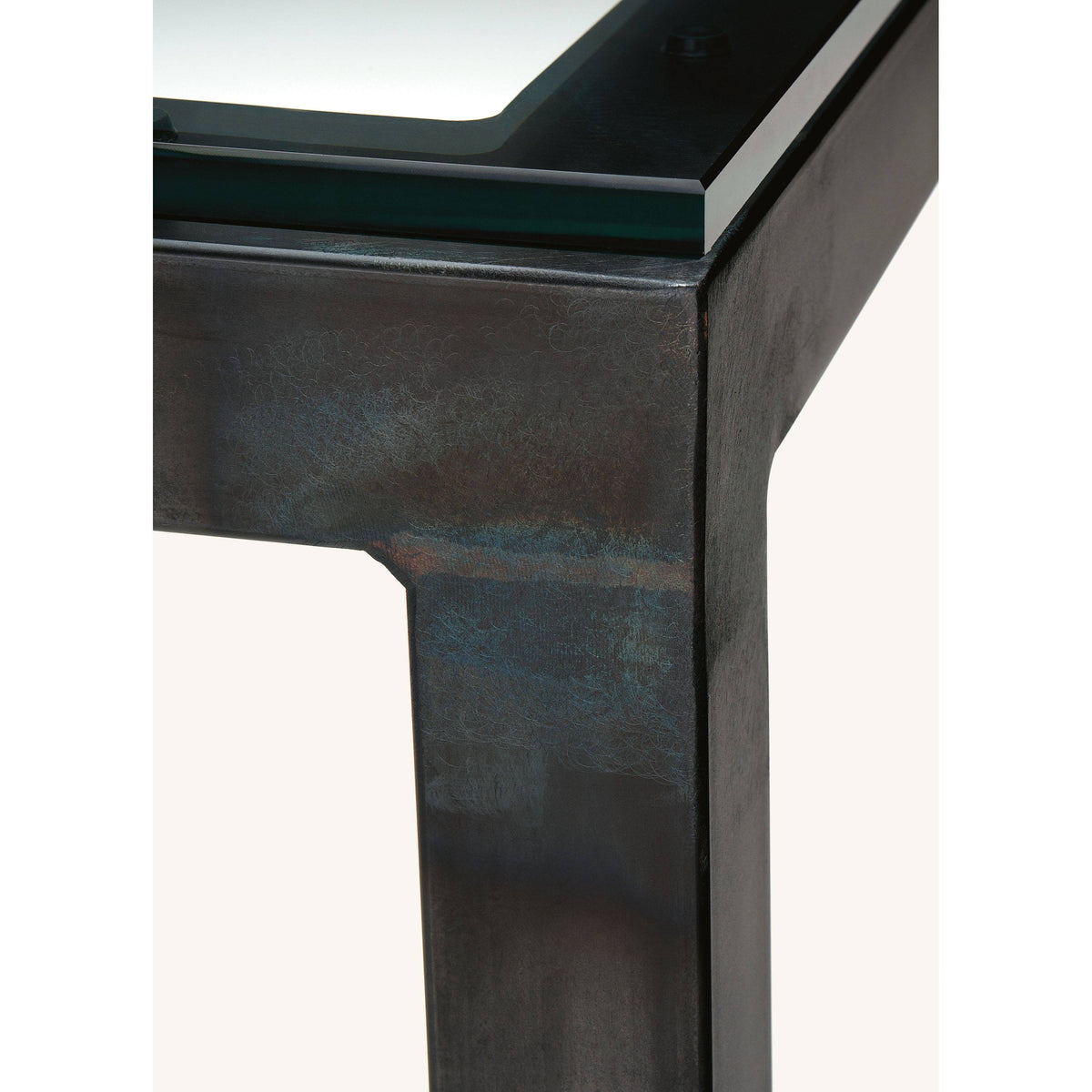 White Venatino Marble Top Parsons Console Table G76799