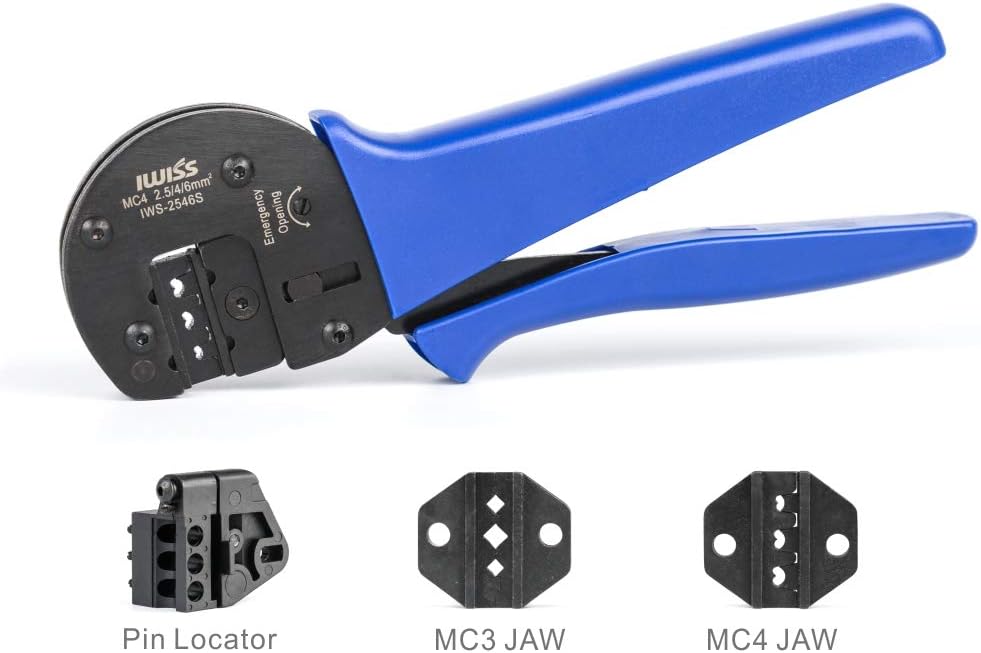 Solar Crimping Tool Kit with Wire Cable Cutter and Stripper K496