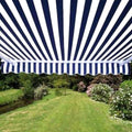 Blue/White Patio Awning Canopy RV Tent O272023