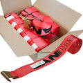 10 Pack 4 inch x 30 foot Winch Strap with Flat Hook O860