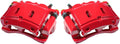 Red Powder Coated Semi-Loaded Caliper Assembly Pair Set M849