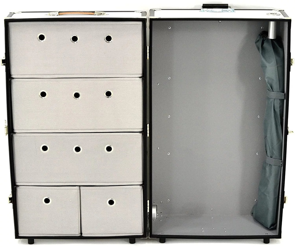 Forest Green Travel Trunk with Mounted Wheels X2961