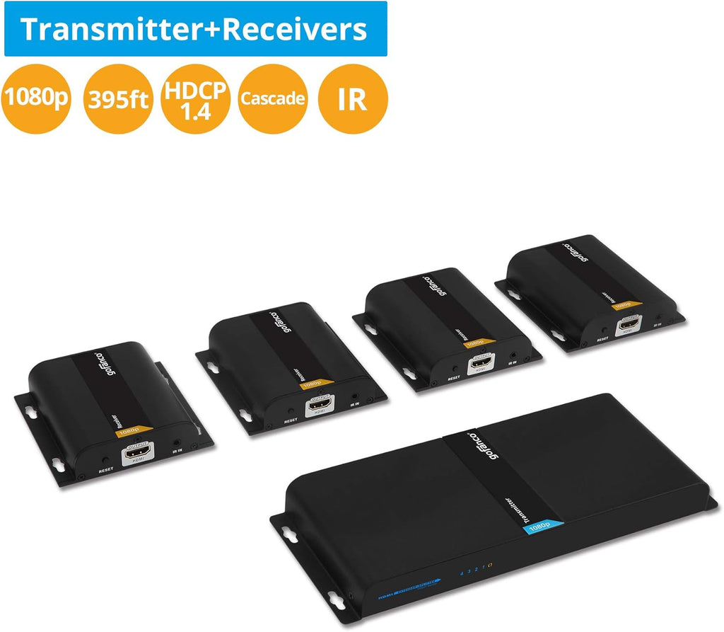 1080p 1x4 HDMI Extender Splitter Balun L77321