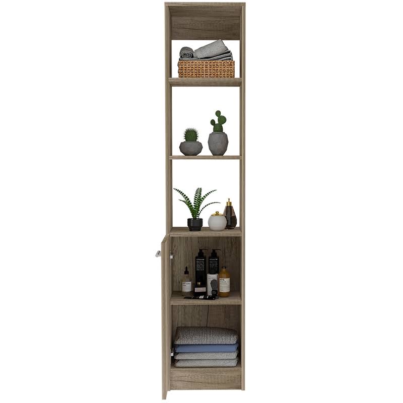 Linen Cabinet in Weathered Oak T302150