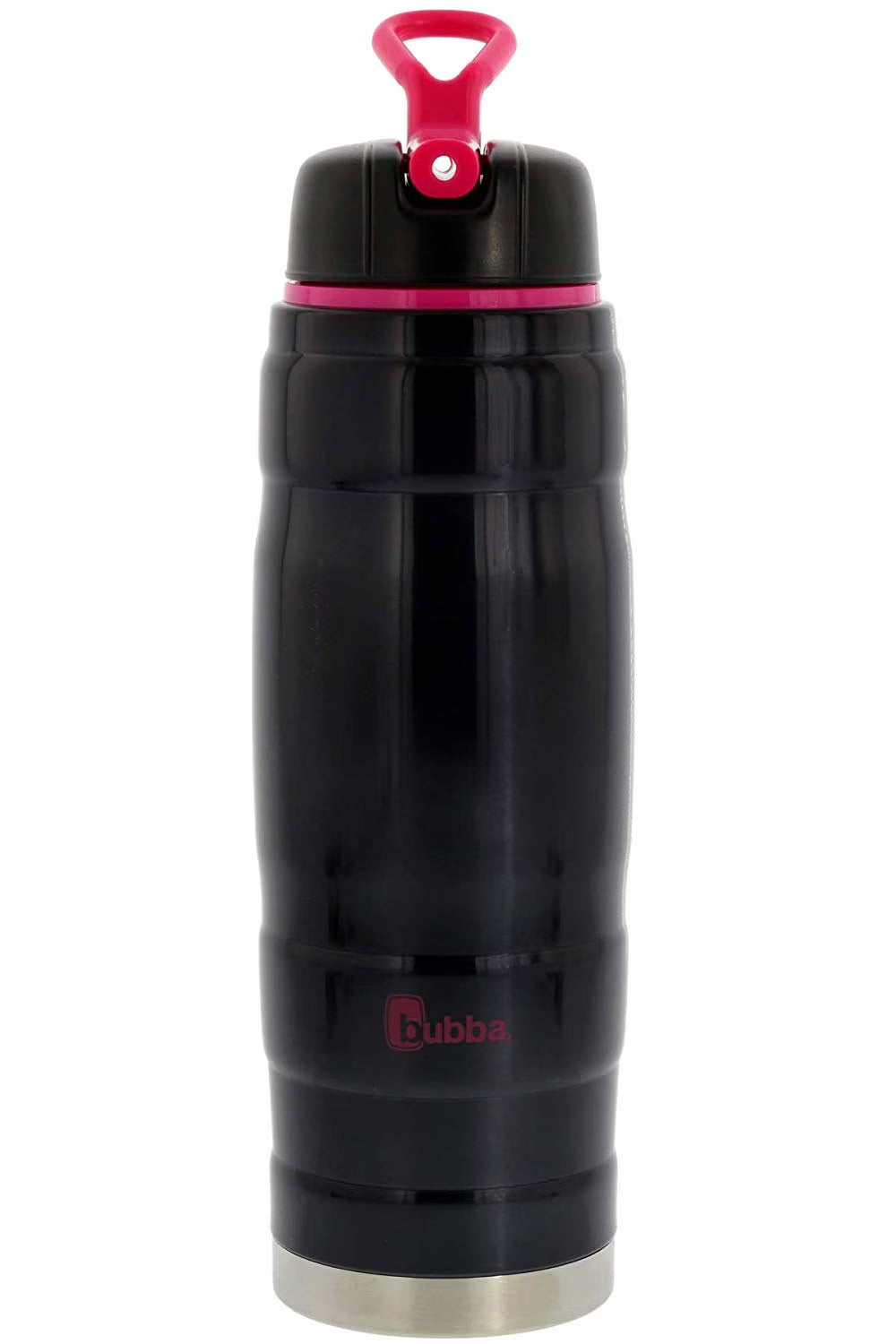 Black and Pink 24oz Stainless Steel Water Bottle L354