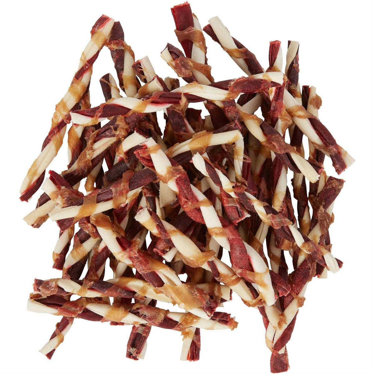 Triple Flavor Rawhide Twist Dog Treats E81043