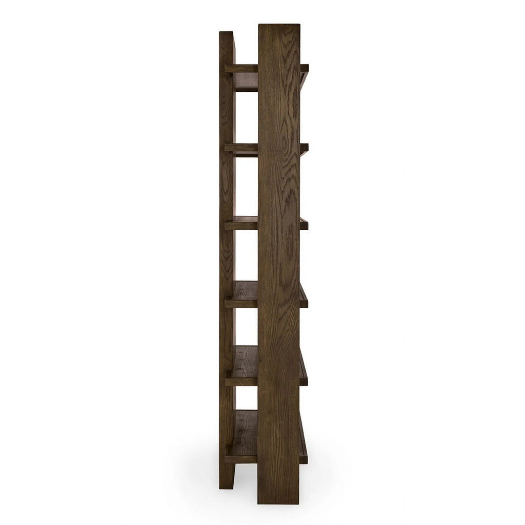 6 Shelf Tall Wood Bookcase W3469