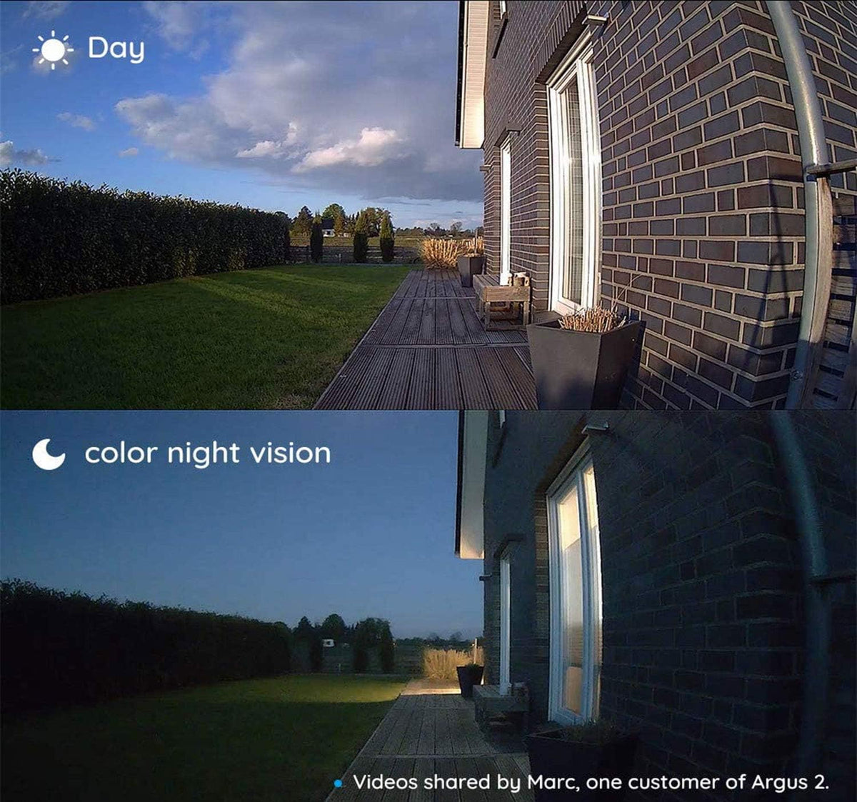 Wireless Rechargeable Battery Outdoor Security Camera System with Solar Panel D174
