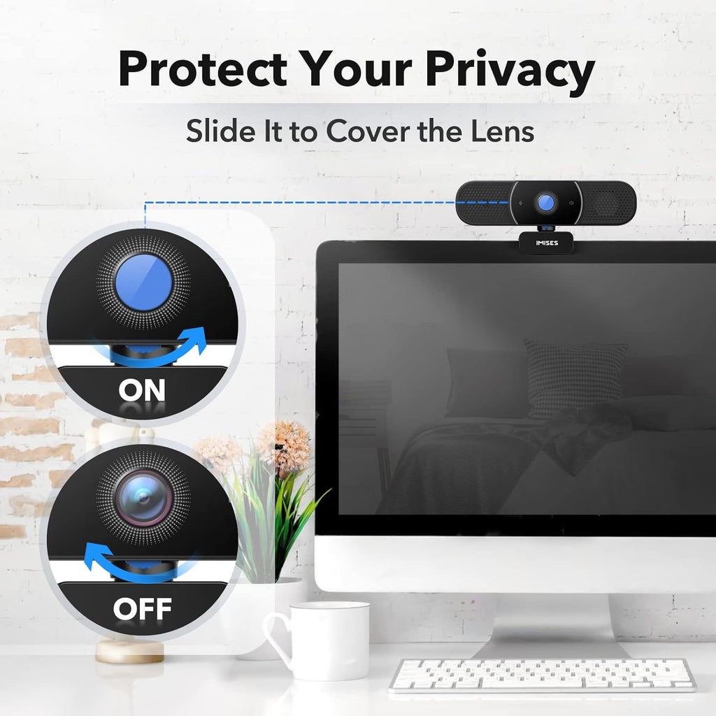 2K QHD Webcam with Microphone and Speaker, Autofocus, USB C, Privacy Cover Pack of 2 Z8960