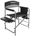 Oversize Padded Folding Director Chair with Side Table and Pocket F4106