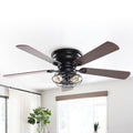 Matte Black Ceiling Fan with Light Kit B11109