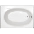 White Rectangular Alcove Bathtub M9594