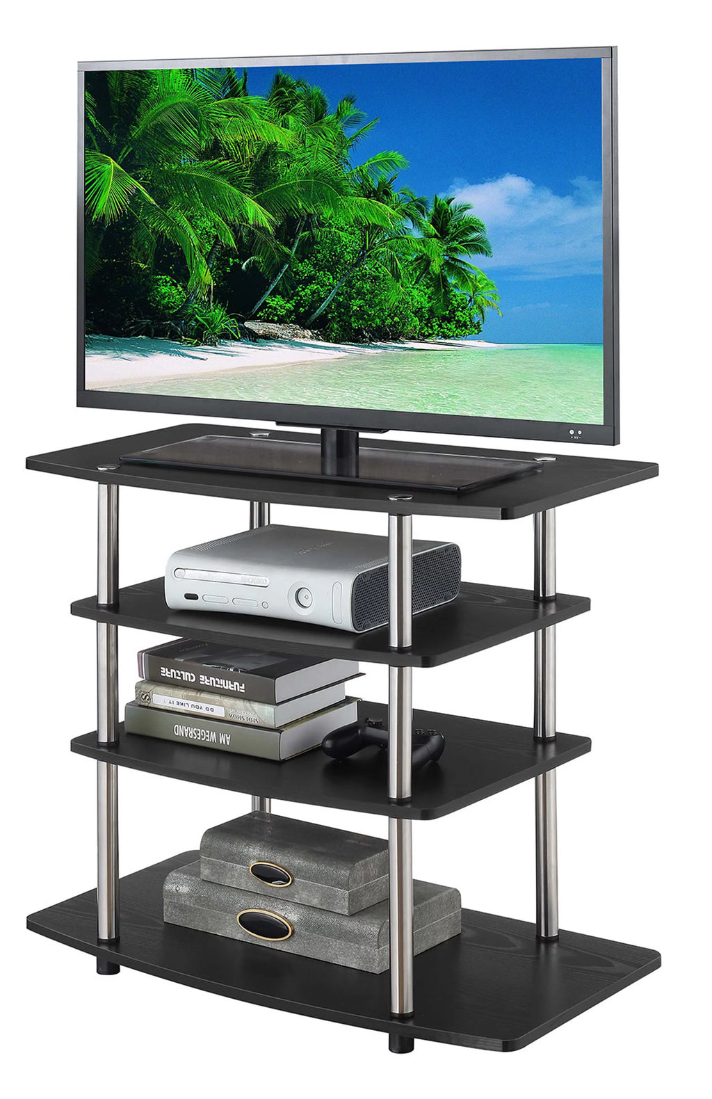 Black Highboy TV Stand Z293