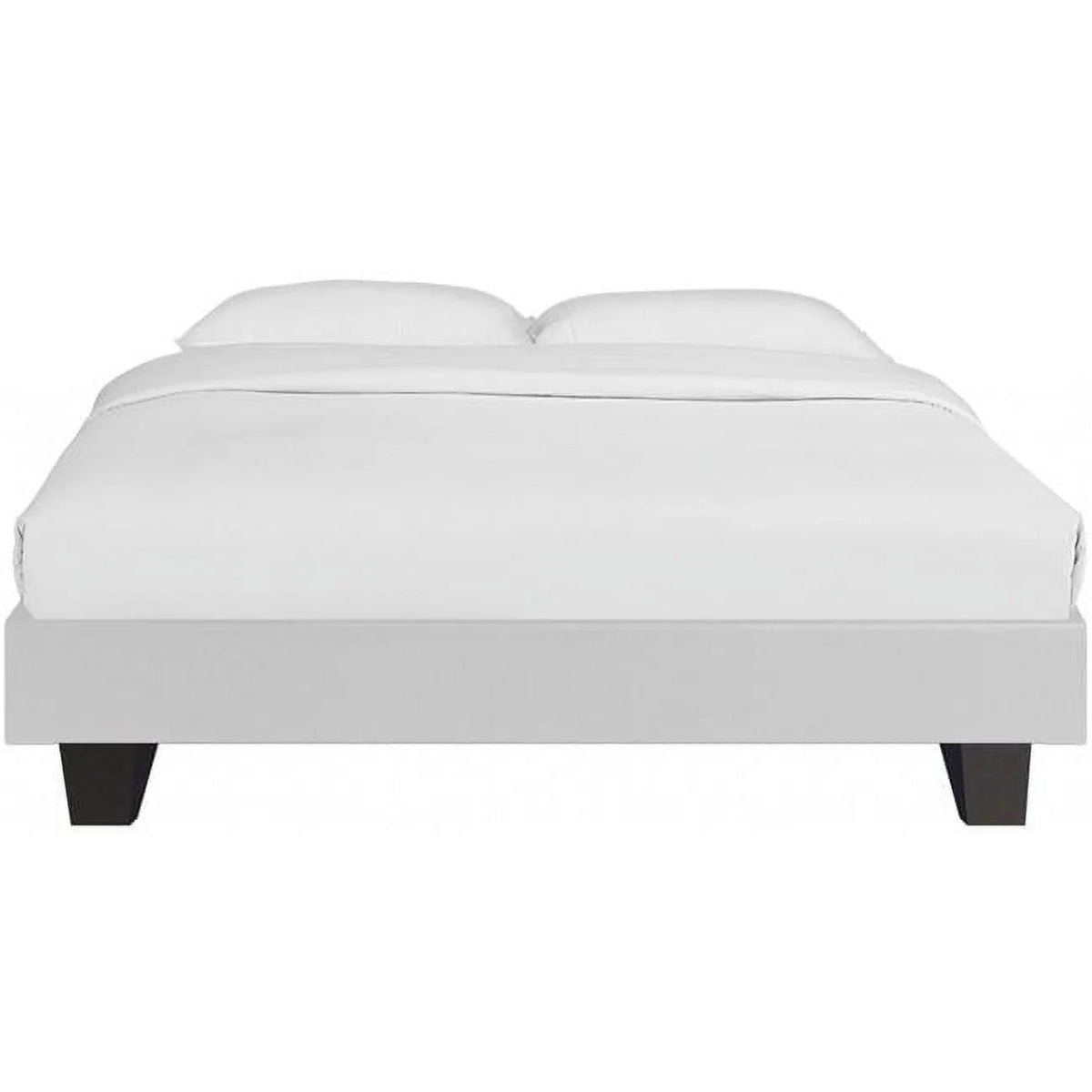 White Queen Size Platform Bed A89408