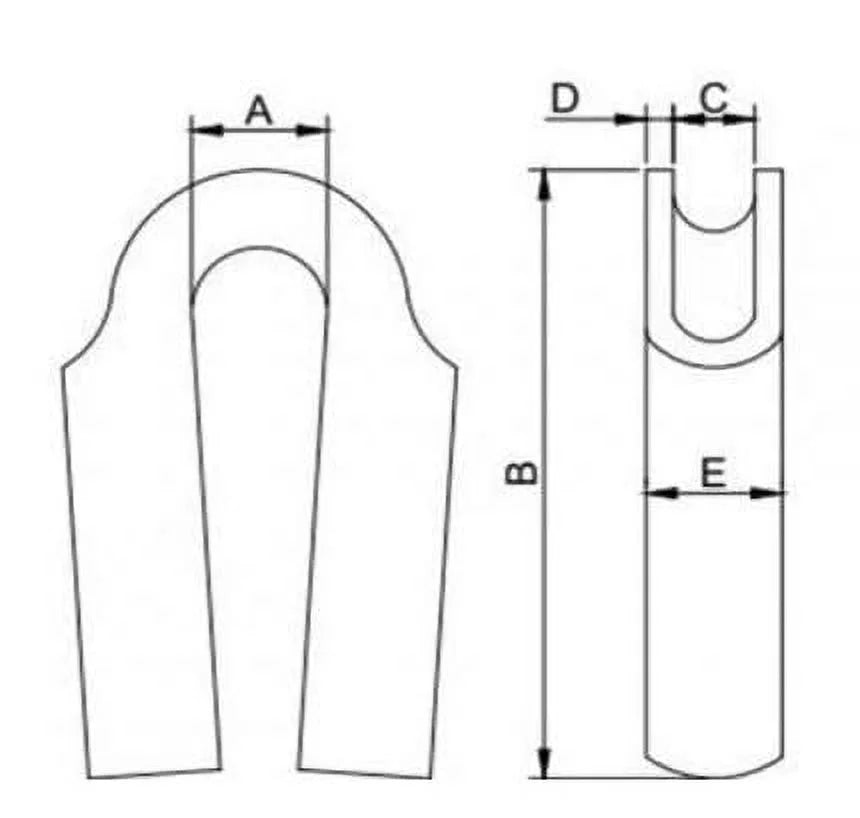 316 Stainless Steel Wire Rope Tube Thimble (12mm, 100-Pack) K683