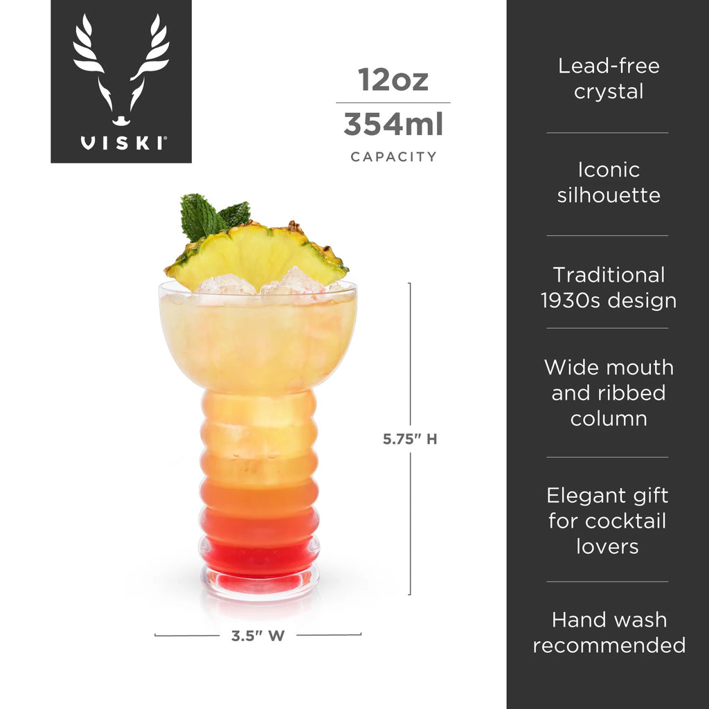 Crystal Tiki Cocktail Glasses J889118