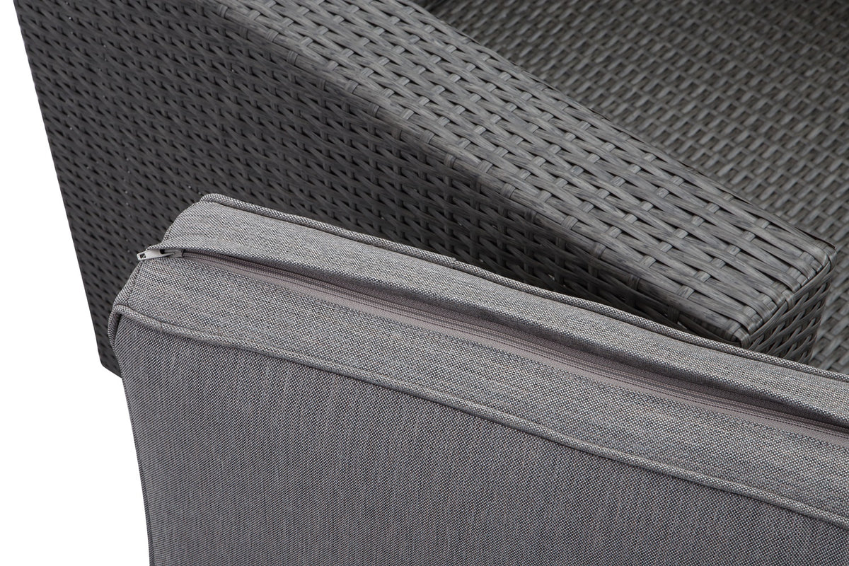 Grey Outdoor Patio Sectional Loveseat U664426