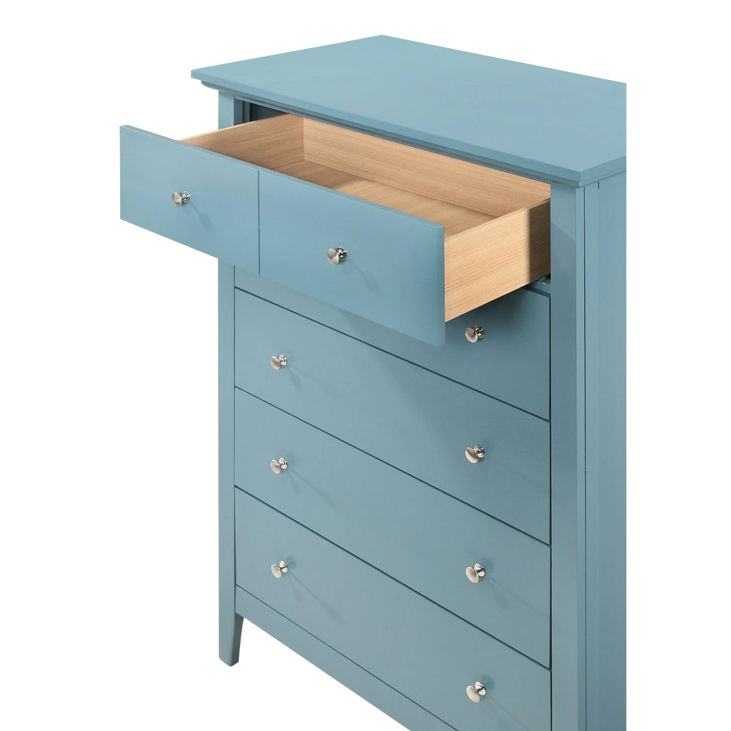 Teal Painted Chest O8651