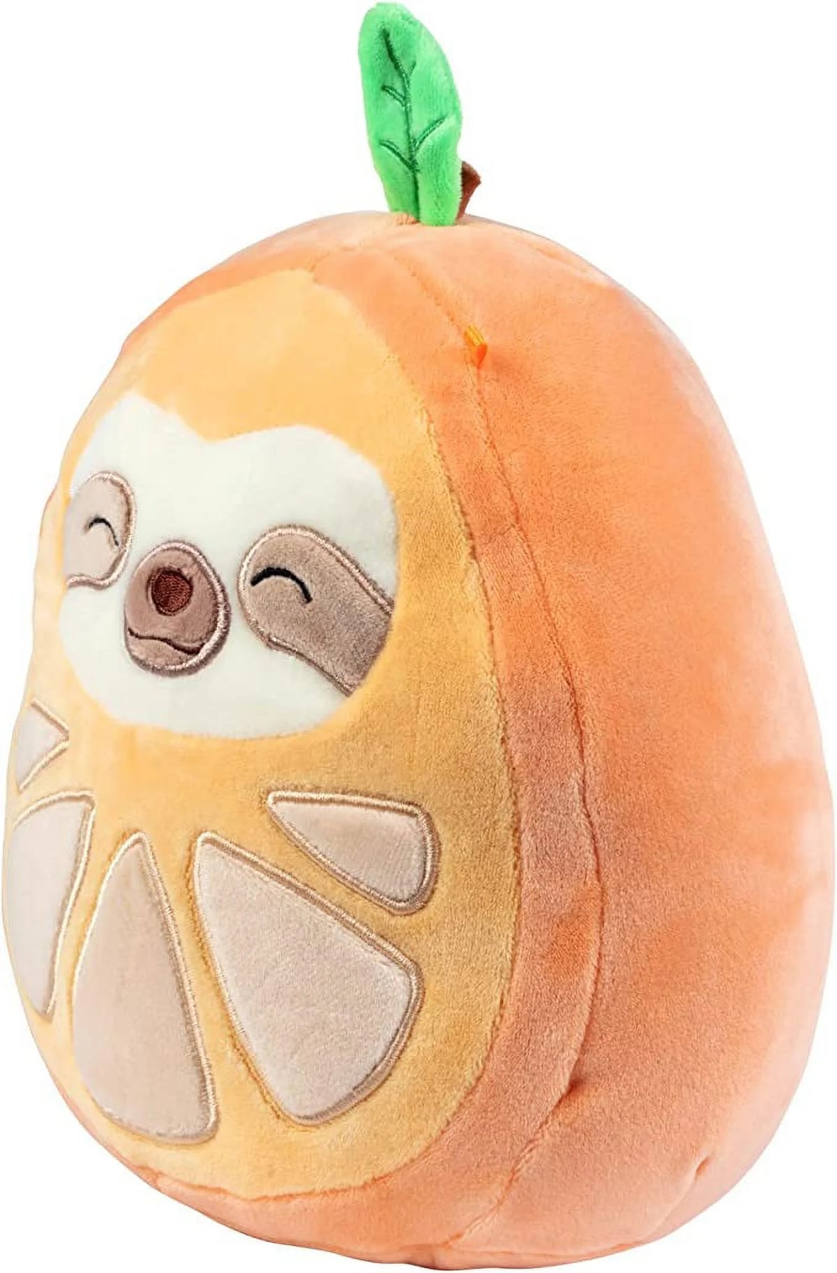 8" Orange Sloth Plush Stuffed Animal Toy Y530413