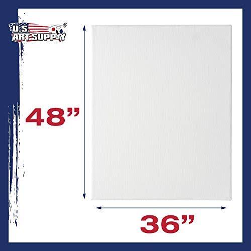 36 x 48 inch Stretched Canvas 12-Ounce Primed 3-Pack White Blank Heavy-Weight Gesso G52485
