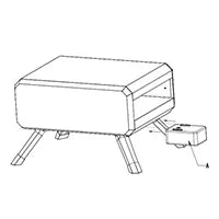 Portable Stainless Steel Gas Pizza Oven with 14" Pizza Stone T699098