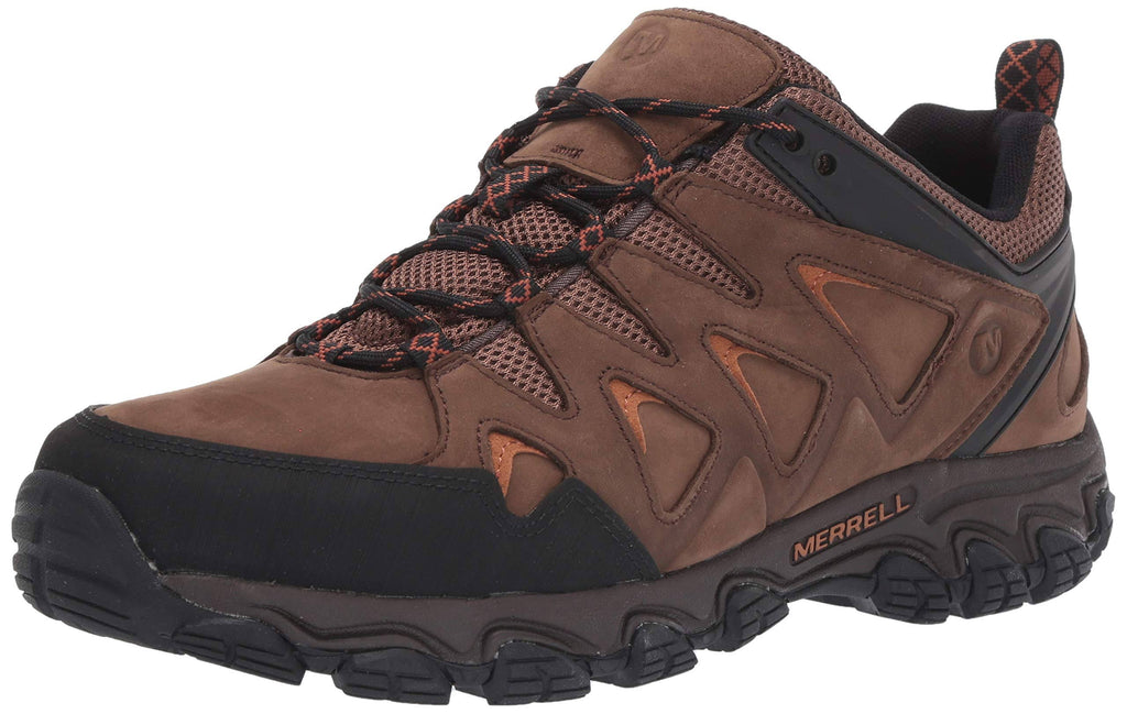 Men's Pulsate Leather Shoes, Size 12, Dark Earth H5075