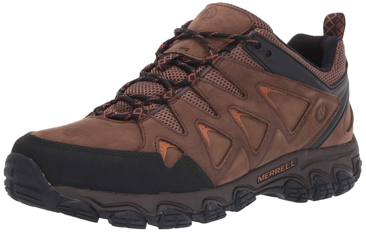 Men's Pulsate Leather Shoes, Size 12, Dark Earth H5075
