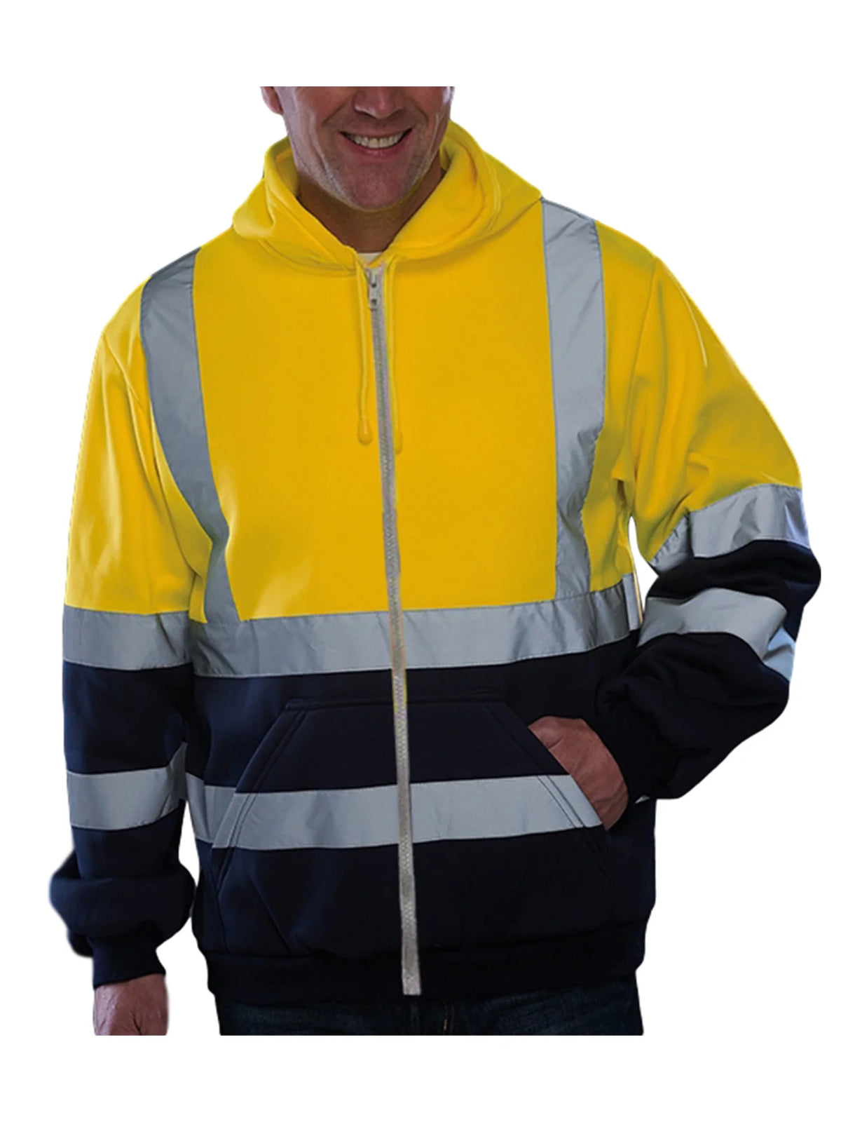 Hi Vis Reflective Hooded Sweatshirt U7241