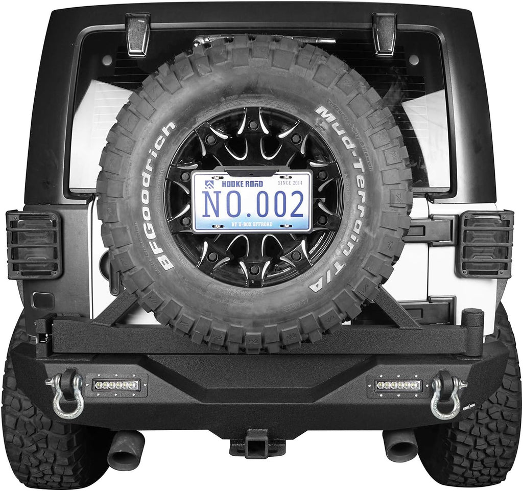 Rear Bumper with Spare Tire Carrier and Front Bumper Combo Q167156