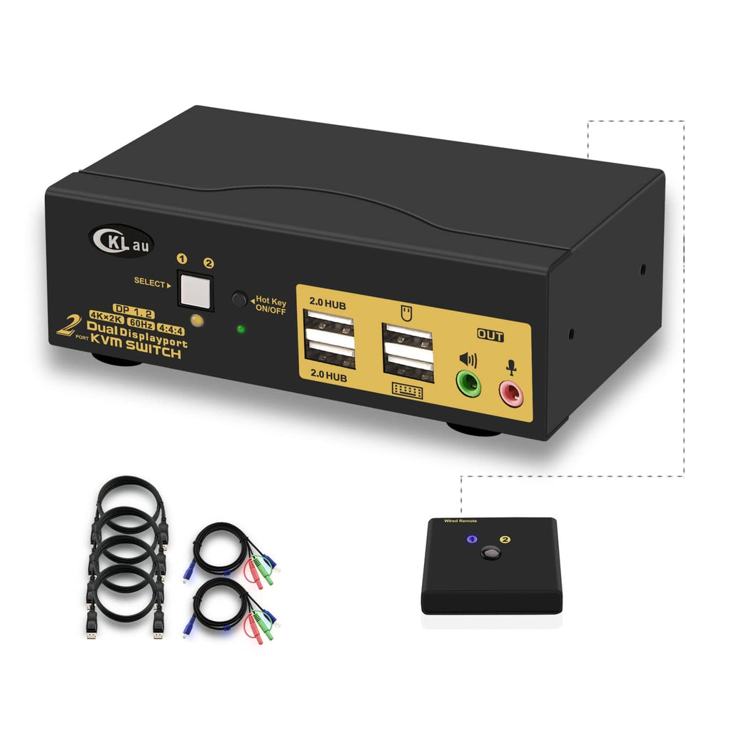 4 Port HDMI 2.0 USB 3.0 KVM Switch with Cables L446