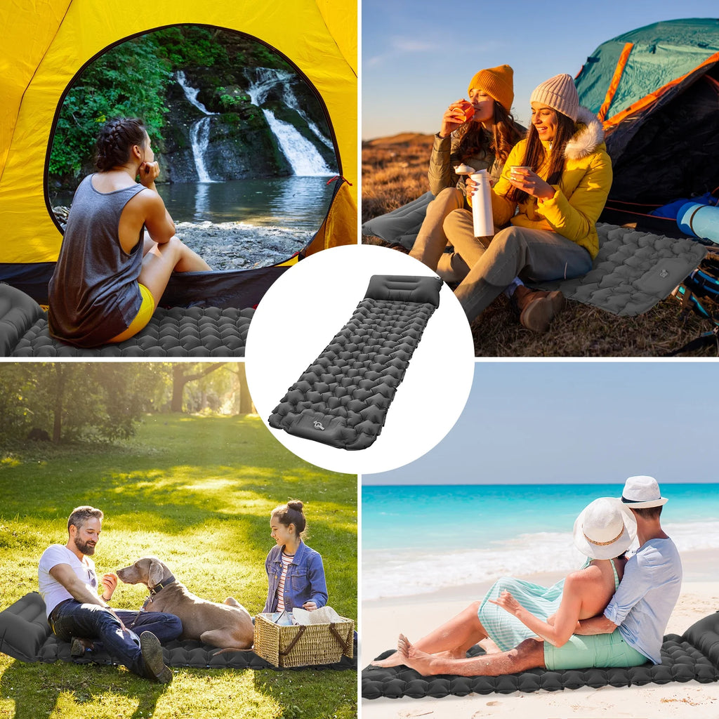 Ultralight Inflatable Camping Sleeping Pad with Built-in Pump Z98497