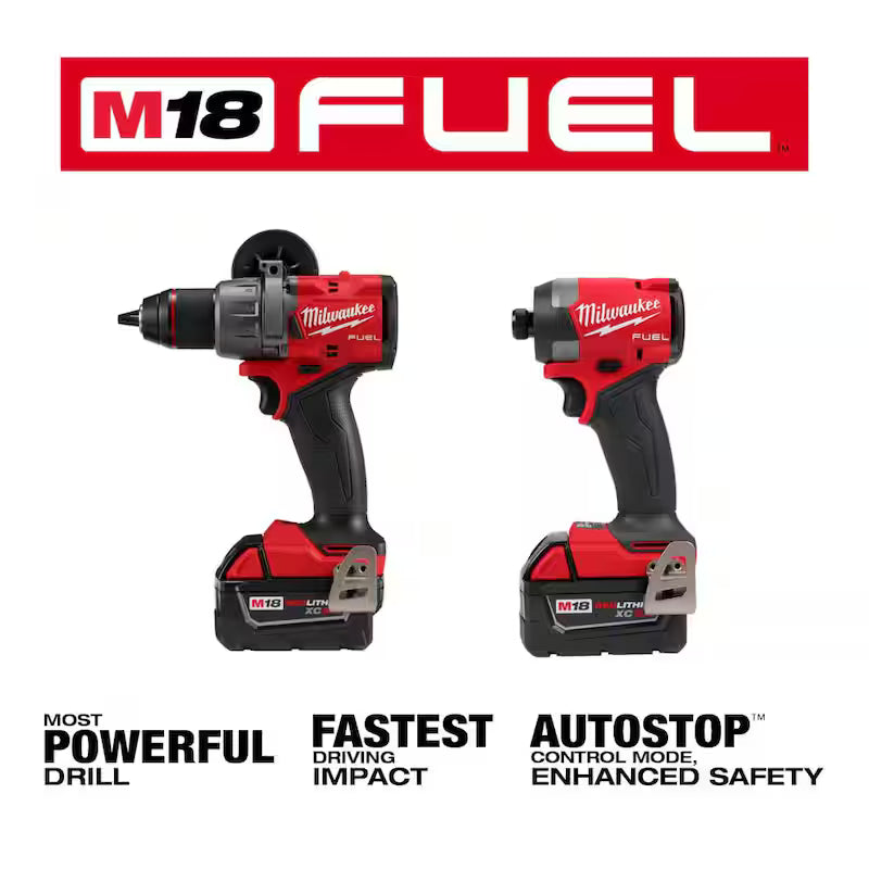 18-Volt Brushless Cordless Hammer Drill & Impact Driver Combo Kit with 50-Piece Bit Set Z1879