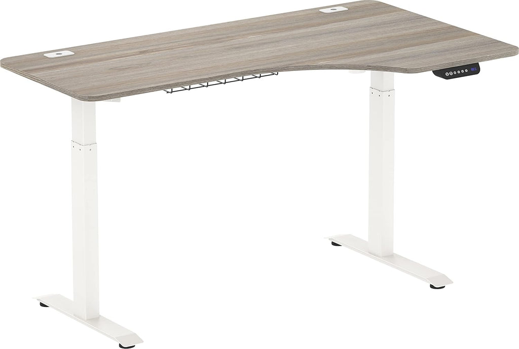 Oak L-Shaped Electric Standing Desk W905313