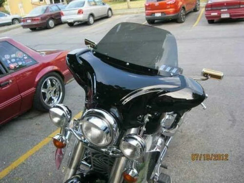 34" Red Cruiser Front Batwing Fairing with Tinted Windshield K15755