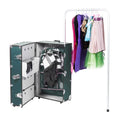 Forest Green Travel Trunk with Mounted Wheels X2961