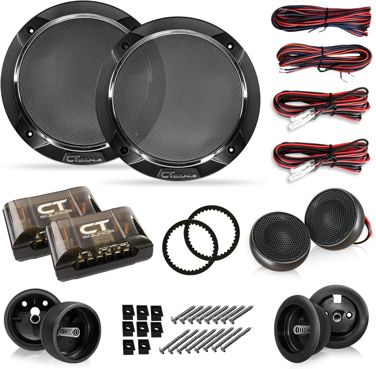 Meso 5.25” 240 Watt 2-Way Component Speaker Set Q25168