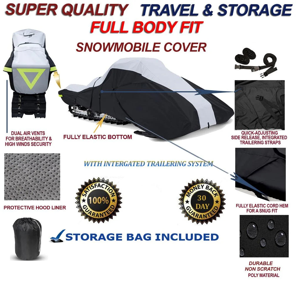 600 Denier Full Fit Snowmobile Travel and Storage Cover L52404