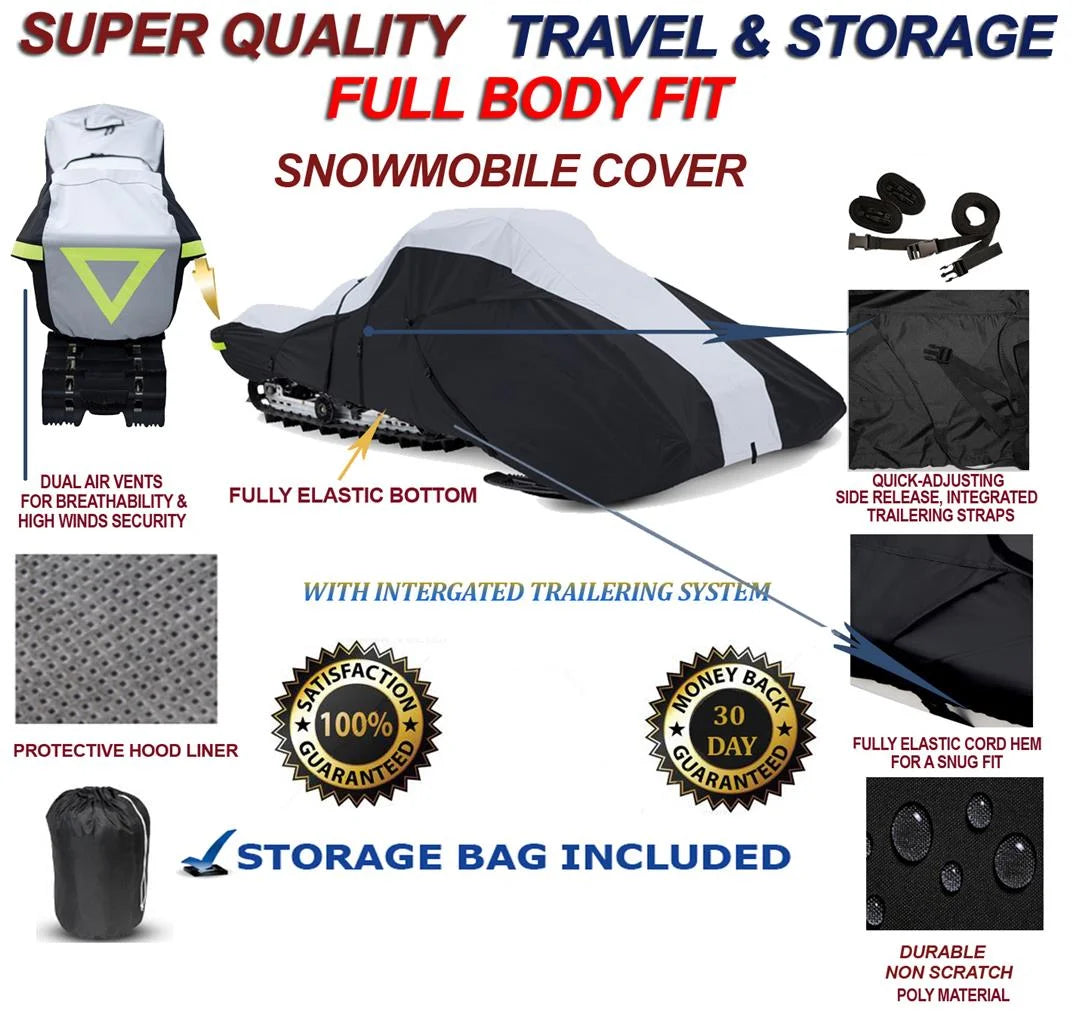 600 Denier Full Fit Snowmobile Travel and Storage Cover L52404