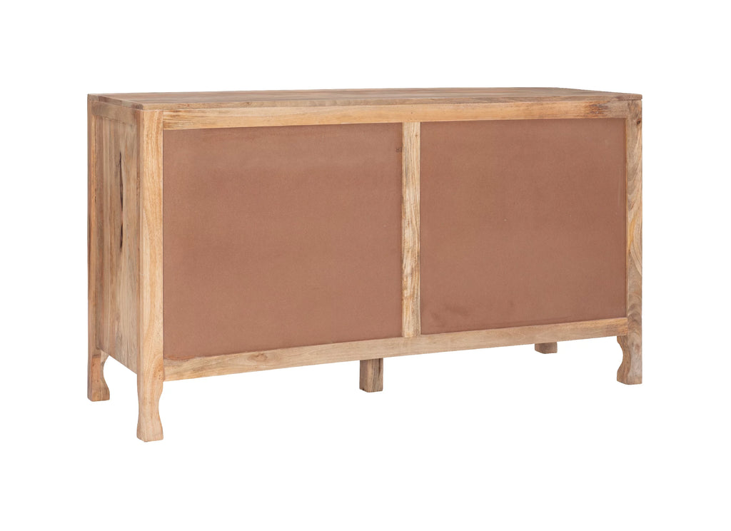 Antique Brown 2-Door Cabinet with Shelves Q290133