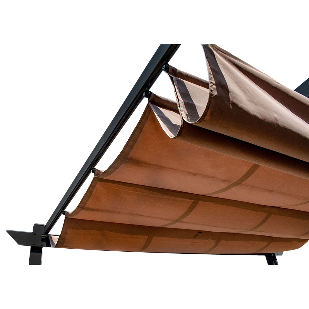 Sand 9 x 9 Feet Pergola Canopy Fabric Replacement R9416